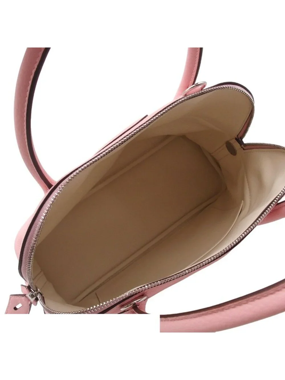 Hermes Bolide 31 Rose Sakura Nata Silver Taurillon Clemence Verso 2-Way
